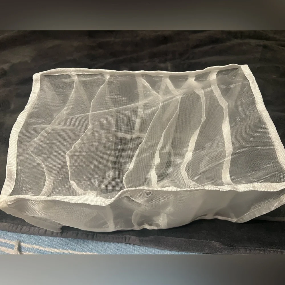 Deep White Mesh Storage Organizer